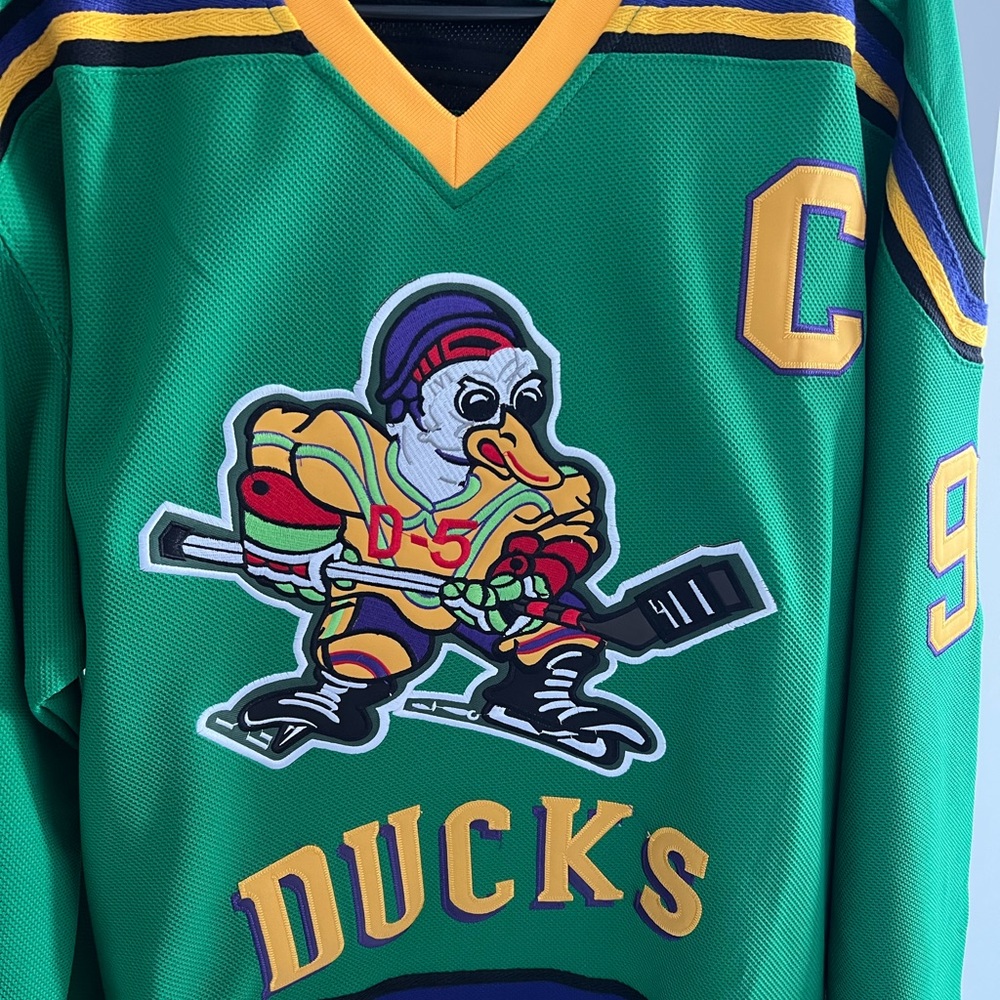 NEW Mighty Ducks Conway Vintage Adult Large Jersey